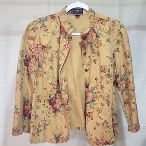 Chaps Floral Print Spring Blazer